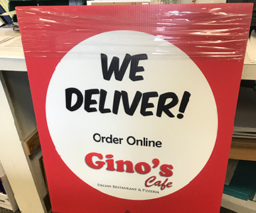 Online Delivery Sign